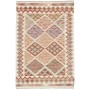 Tappeto Kilim Afghanistan Geometrico Crema Multicolore 101x1