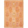 Tappeto Kilim Afghanistan Geometrico Arancio Ocra Rosa 128x1