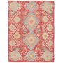 Tappeto Kilim Afghanistan Geometrico Rosso Azzurro 131x173 C