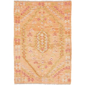 Tappeto Kilim Afghanistan Geometrico Pesca Pastello 102x150