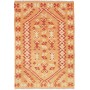 Tappeto Kilim Afghanistan Geometrico Arancio Bordeaux 101x15