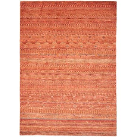 Tappeto Royal Gabbeh Pakistan A Righe Arancio Terracotta Etn