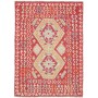 Tappeto Kilim Afghanistan Geometrico Rosso Azzurro 129x179 C