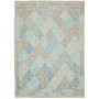 Tappeto Kilim Afghanistan Tribale Beige Azzurro 152x208 Cm