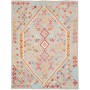 Tappeto Kilim Afghanistan Astratto Grigio Multicolore Vivace
