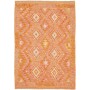 Tappeto Kilim Afghanistan Geometrico Arancione Rosa 121x175