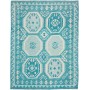Tappeto Kilim Afghanistan Astratto Turchese Azzurro 159x203