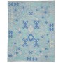 Tappeto Kilim Afghanistan Geometrico Azzurro Blu 154x198 Cm