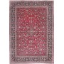 Tappeto Kerman Persia Medaglione Rosso Blu 360x517 Cm