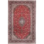 Tappeto Kashan Persia Medaglione Rosso Blu Scuro 310x503 Cm