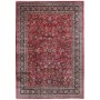 Tappeto Mashad Persia Floreale Rosso Blu 340x495 Cm