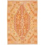 Tappeto Kilim Afghanistan Geometrico Arancio Giallo Lilla 10