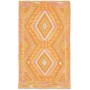 Tappeto Kilim Afghanistan Astratto Arancio Rosa 98x165 Cm
