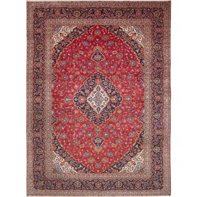 Tappeto Ardakan Persia Medaglione Rosso Blu 287x395 Cm