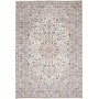 Tappeto Kashan Persia Medaglione Crema Blu 245x360 Cm
