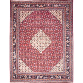 Tappeto Sarough Persia Medaglione Rosso Crema 300x400 Cm