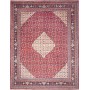 Tappeto Sarough Persia Medaglione Rosso Crema 300x400 Cm
