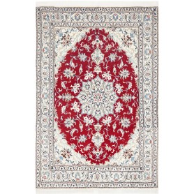 Tappeto Nain Kashmar Persia Medaglione Rosso Crema 162x239 C