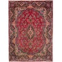 Tappeto Kerman Persia Medaglione Rosso Blu 246x340 Cm