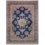 Tappeto Kerman Persia Medaglione Blu Arancio 257x350 Cm