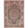 Tappeto Kerman Persia Medaglione Blu Rosso 278x378 Cm