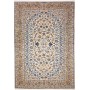 Tappeto Kashan Persia Medaglione Avorio Blu 271x395 Cm