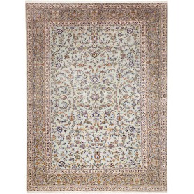 Tappeto Kashan Persia Floreale Azzurro Chiaro Crema 272x388