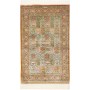 Tappeto Ghom Seta Persia Astratto Arancio Pastello 77x123 Cm