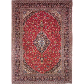 Tappeto Ardakan Persia Medaglione Rosso Blu 310x425 Cm