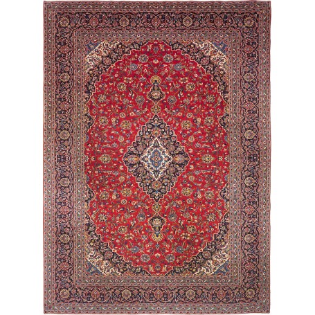 Tappeto Ardakan Persia Medaglione Rosso Blu 310x425 Cm