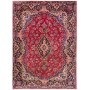 Tappeto Kerman Persia Medaglione Rosso Blu 251x336 Cm
