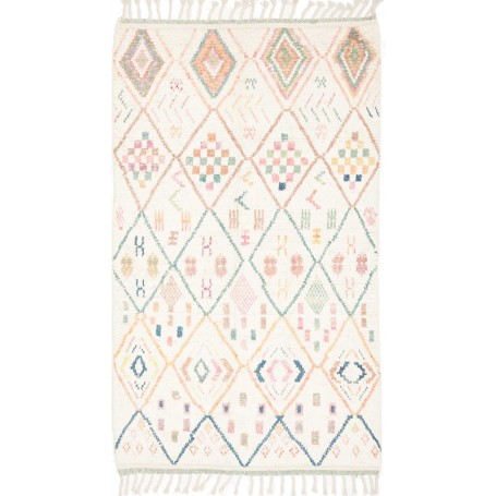 Tappeto Berbero Persia Geometrico Crema Colori Past