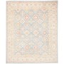 Tappeto Kazak Afghanistan Astratto Celeste Beige 246x298 Cm