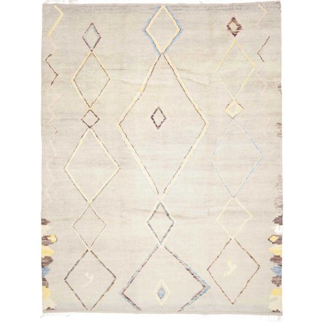 Tappeto Berbero Persia Astratto Grigio Giallo 240x3