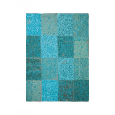 tappeto moderno Louis De Poortere Vintage Patchwork Azur 8015