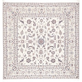 Tappeto Nain 6la Persia Medaglione Avorio Blu 205x203 Cm