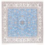 Tappeto Nain 6la Persia Medaglione Azzurro Avorio 208x208 Cm