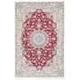 Tappeto Nain 6la Persia Medaglione Rosso Crema 156x245 Cm