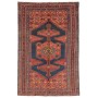 Tappeto Antico Geometrico Blu Terracotta 135x205 Cm