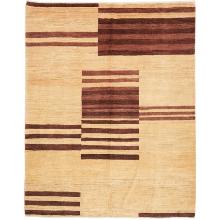 Tappeto Gabbeh Fine Persia Geometrico Beige Marrone Scuro 18