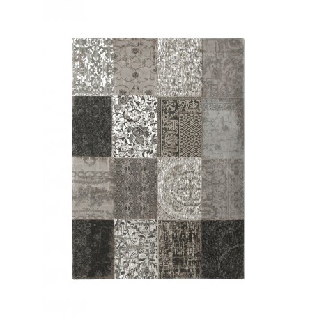 tappeto moderno Louis De Poortere Vintage Patchwork Black & White 8101