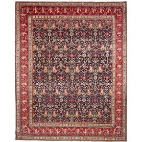 Tappeto Tabriz Persia Floreale Blu Rosso 300x387 Cm