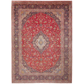 Tappeto Ardakan Persia Medaglione Rosso Blu 300x415 Cm