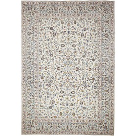 Tappeto Kashan Persia Floreale Crema Blu 310x442 Cm