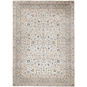Tappeto Kashan Persia Floreale Crema Verde Salvia 305x425 Cm