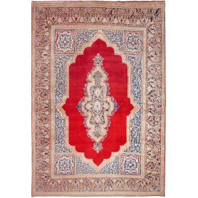 Tappeto Ardakan Persia Medaglione Rosso Blu 300x437 Cm