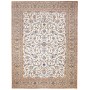 Tappeto Kashan Persia Floreale Avorio Blu 305x407 Cm