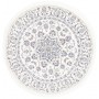 Tappeto Nain Kashmar Persia Medaglione Crema Blu 197x200 Cm