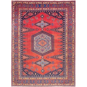 Tappeto Wiss Persia Medaglione Rosso Blu 280x380 Cm