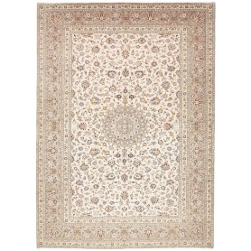 Tappeto Kashan Persia Medaglione Crema Beige 250x347 Cm